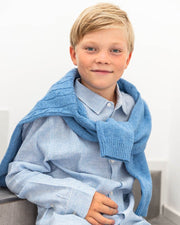 Unisex Pulli Blau Wolle - Klüngelkram Indian Affairs