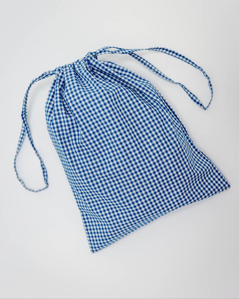 Unisex Pyjama blau kariert - Klüngelkram Indian Affairs