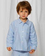 Unisex Pyjama blau Popeline - Klüngelkram Indian Affairs