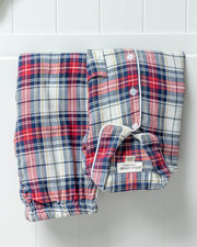 Unisex Pyjama rot kariert - Klüngelkram Indian Affairs