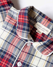 Unisex Pyjama rot kariert - Klüngelkram Indian Affairs