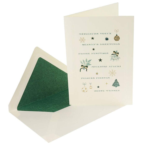 Weihnachtskarte Stahlstich B6 - Klüngelkram Druckateur