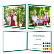 Weihnachtskarten breiter Rahmen mit Text  Klappkarte A6, individualisierbar - Druckateur - Klüngelkram Druckateur