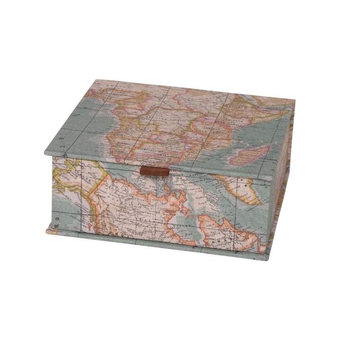 Allesklarschiff Kiste mit Deckel Landkarte